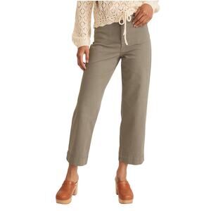 MARINE LAYER Women’s The Bridgette Cropped Wide-leg Pant Dusty Olive
